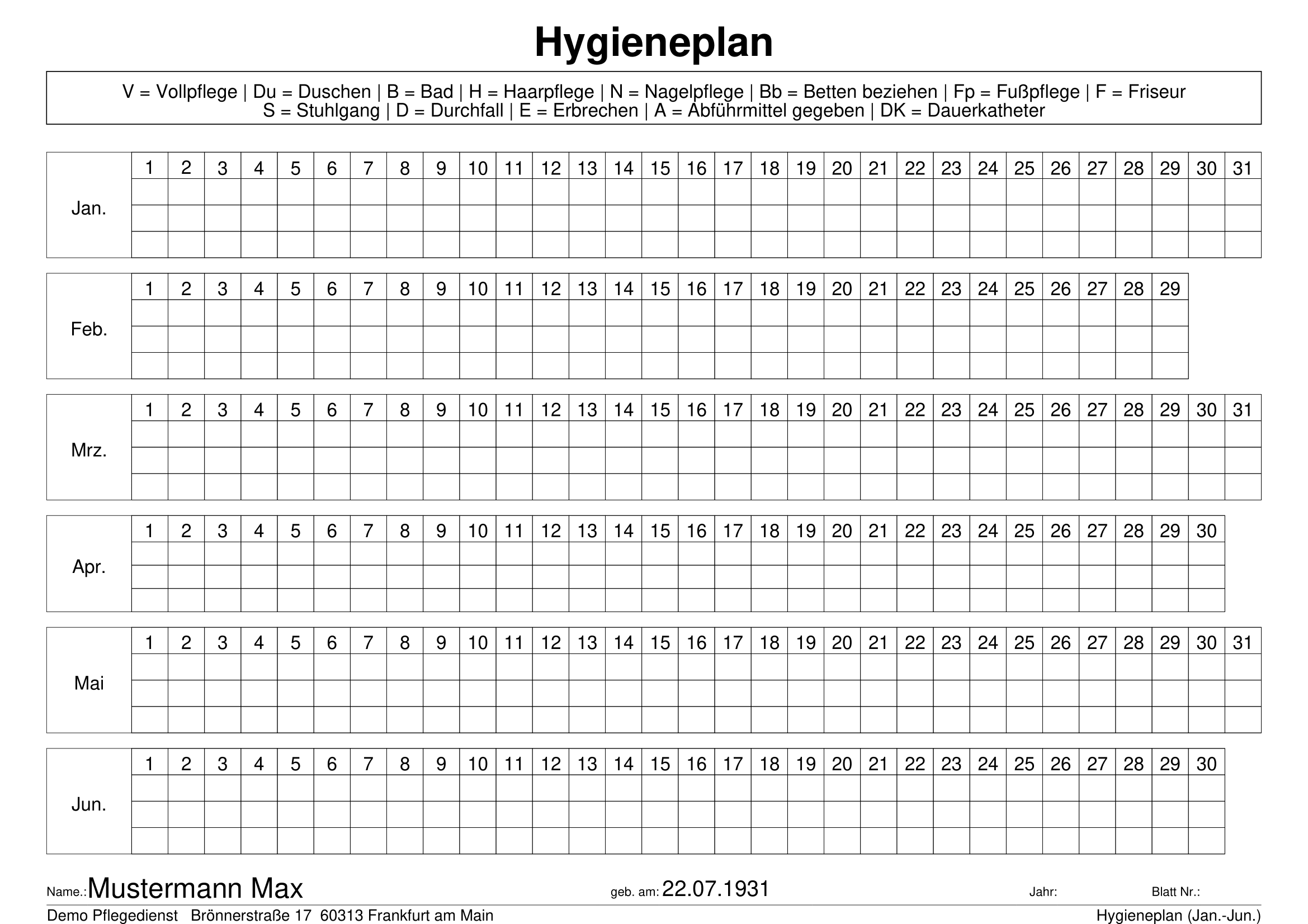 Hygieneplan Jan-Jun