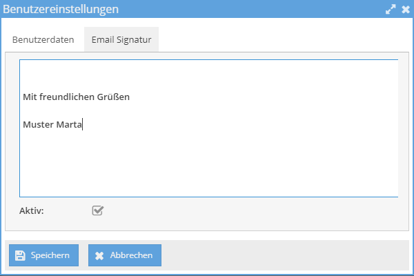 Email Signatur