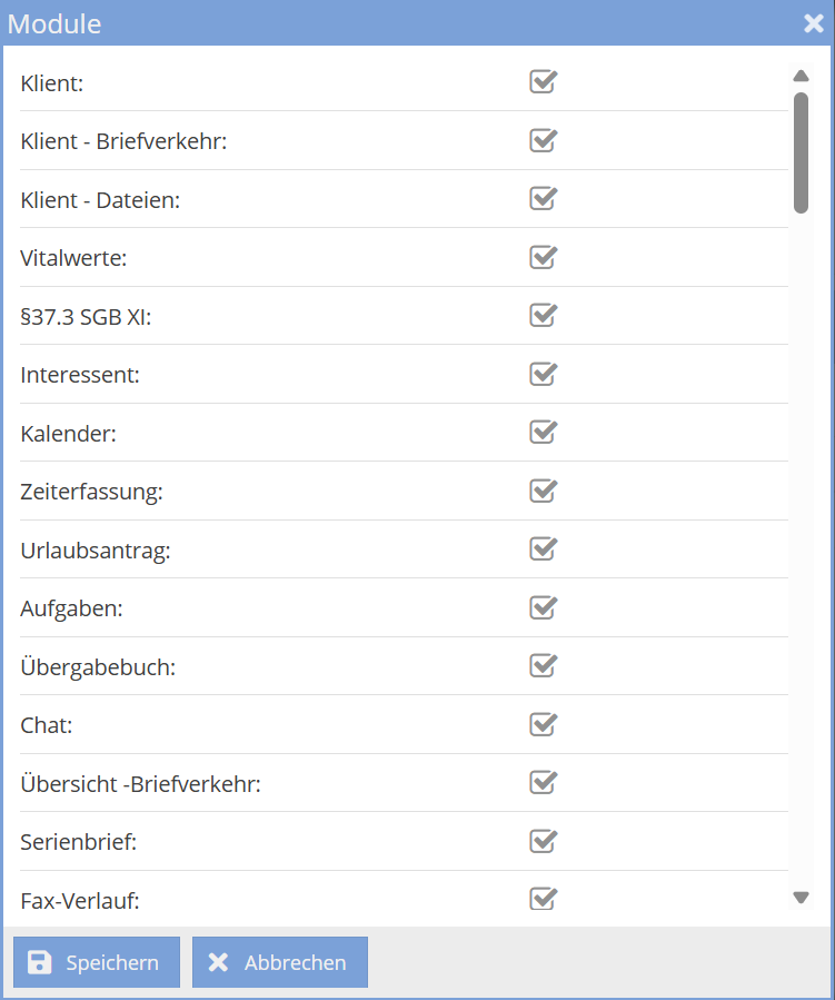 Module verwalten