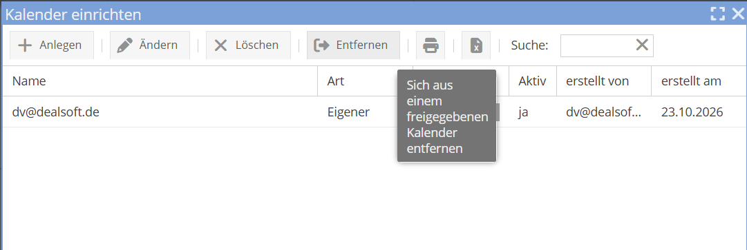 Kalender einrichten mit eigenen und freigegebenen Kalendern