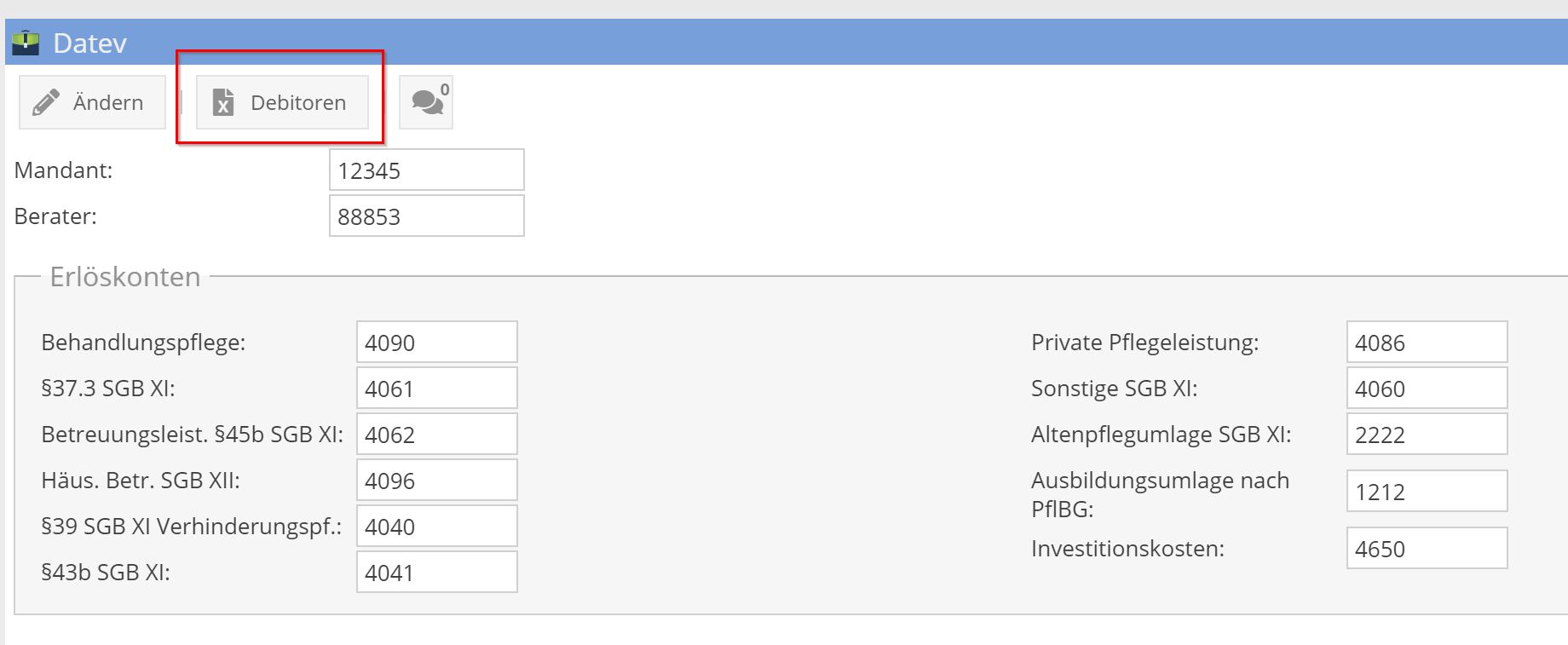 Debitorenliste