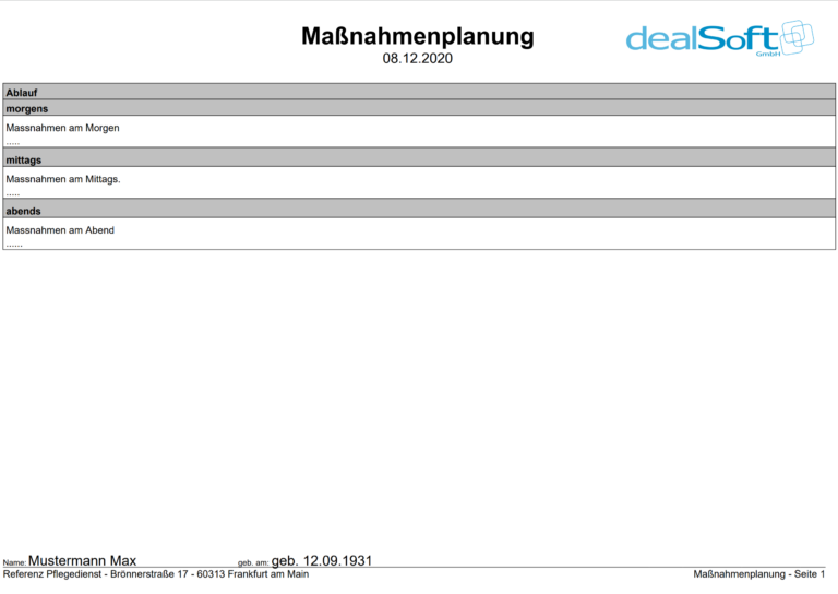 Maßnahmenplanung