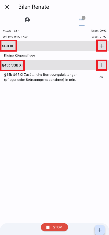 Leistung hinzufügen