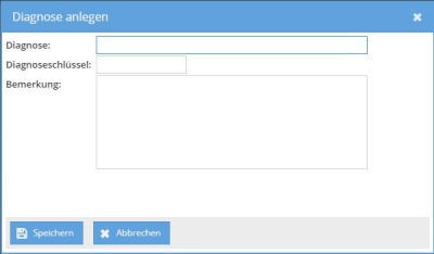 Diagnose anlegen