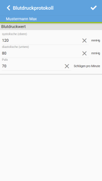 Digitale Mappe Eintrag
