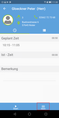 Tour abweisen