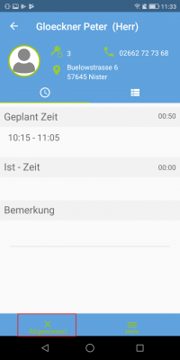 Einsatz abgewiesen