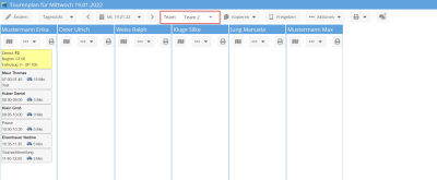 Tourenplan im Team