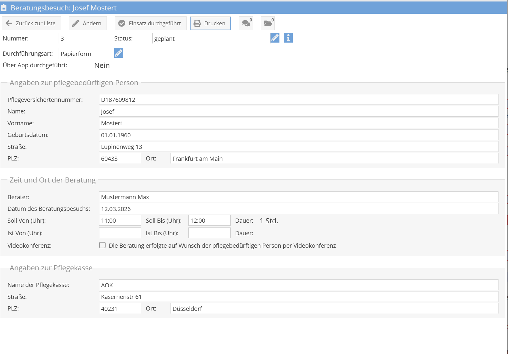 Papier-Durchführung