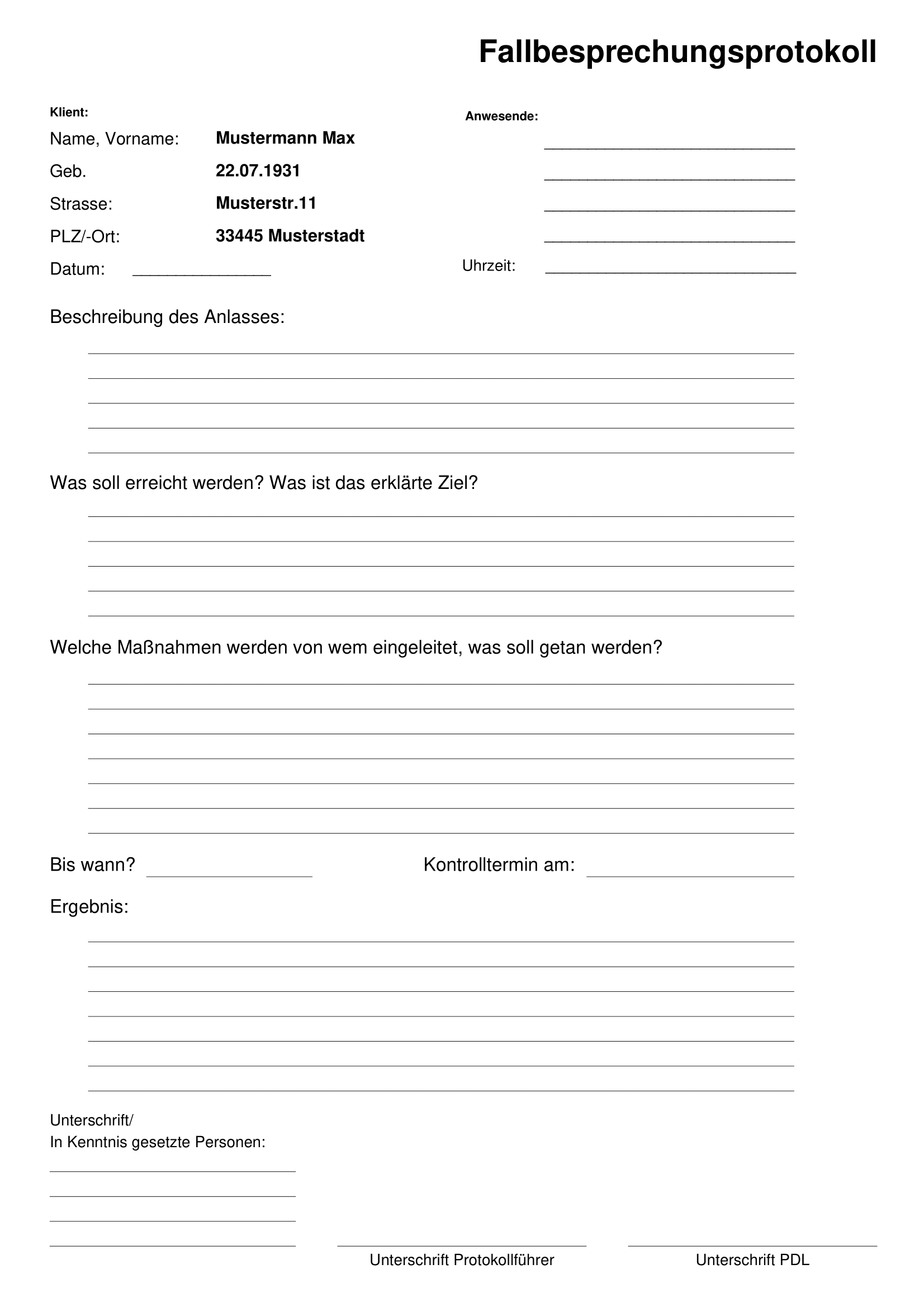 Fallbesprechungsprotokoll