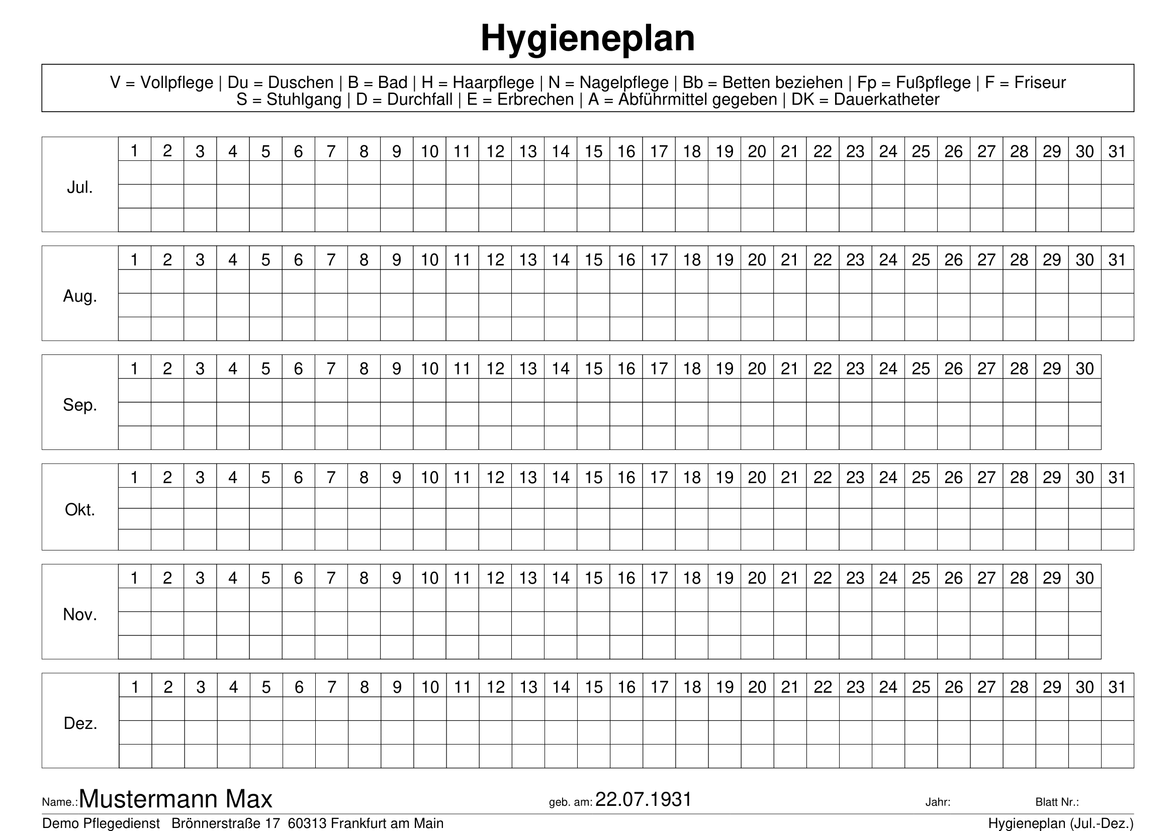 Hygieneplan Jul-Dez
